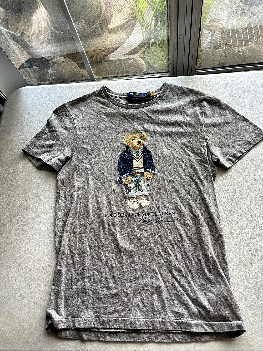 Polo Ralph Lauren Polo Bear Custom Slim Fit T-Shirt Custom Slim Fit Tee Gray